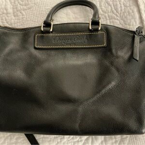 Dooney and Burke black leather satchel